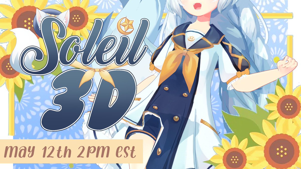 ‼️ONE YEAR ANNIVERSARY 3D DEBUT‼️
💫Let me show you the perfect spot to nap! RUU~🐺

🔴May 12th🗓️
🕰️2PM EST/6PM UCT-4⏳

#VtuberDebut ☾ ⋆⁺⋆ ☁︎ #Vtuber ☾ ⋆⁺⋆ ☁︎ #ENVtuber