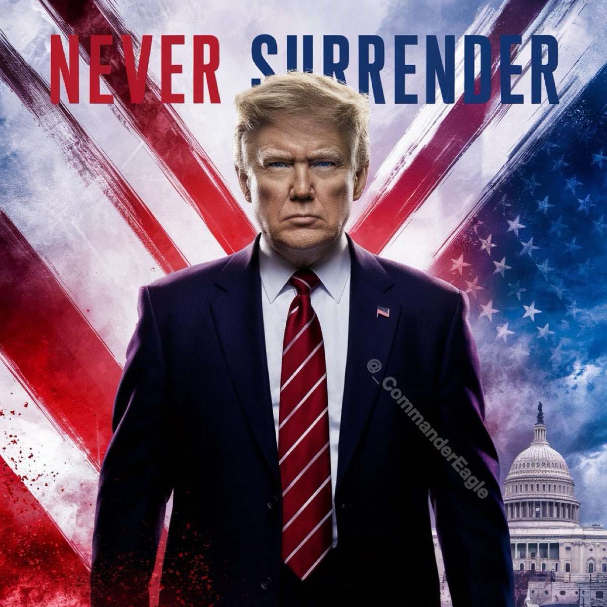 I’m going to post even though nobody ever hardly comments on my art and the tweets get no traction…I enjoy making the art and sharing it with the few followers who appreciate it! Never Surrender!