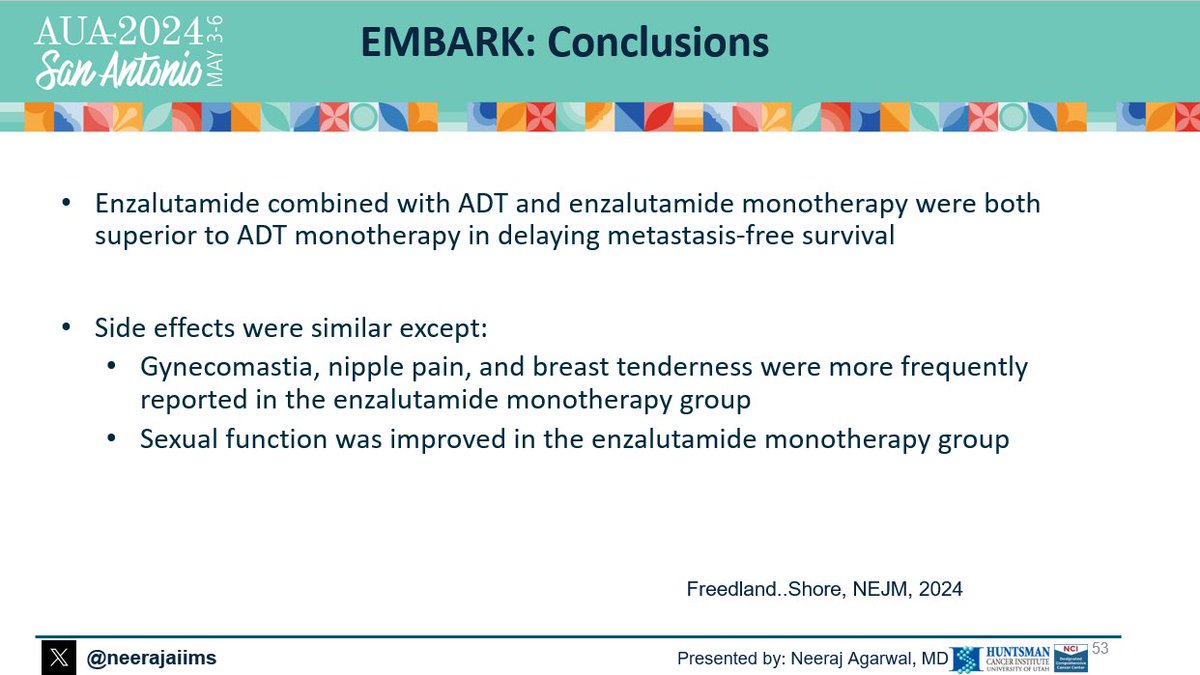 #AUA24 @AmerUrological plenary session👉We discussed critical role of the PSMA PET scan in management of #ProstateCancer with biochemical recurrence (BCR), Current Rx with salvage RT, results of Embark & ongoing ARASTEP trial in PSMA-PET+BCR👇@LoebStacy @OncoAlert @urotoday