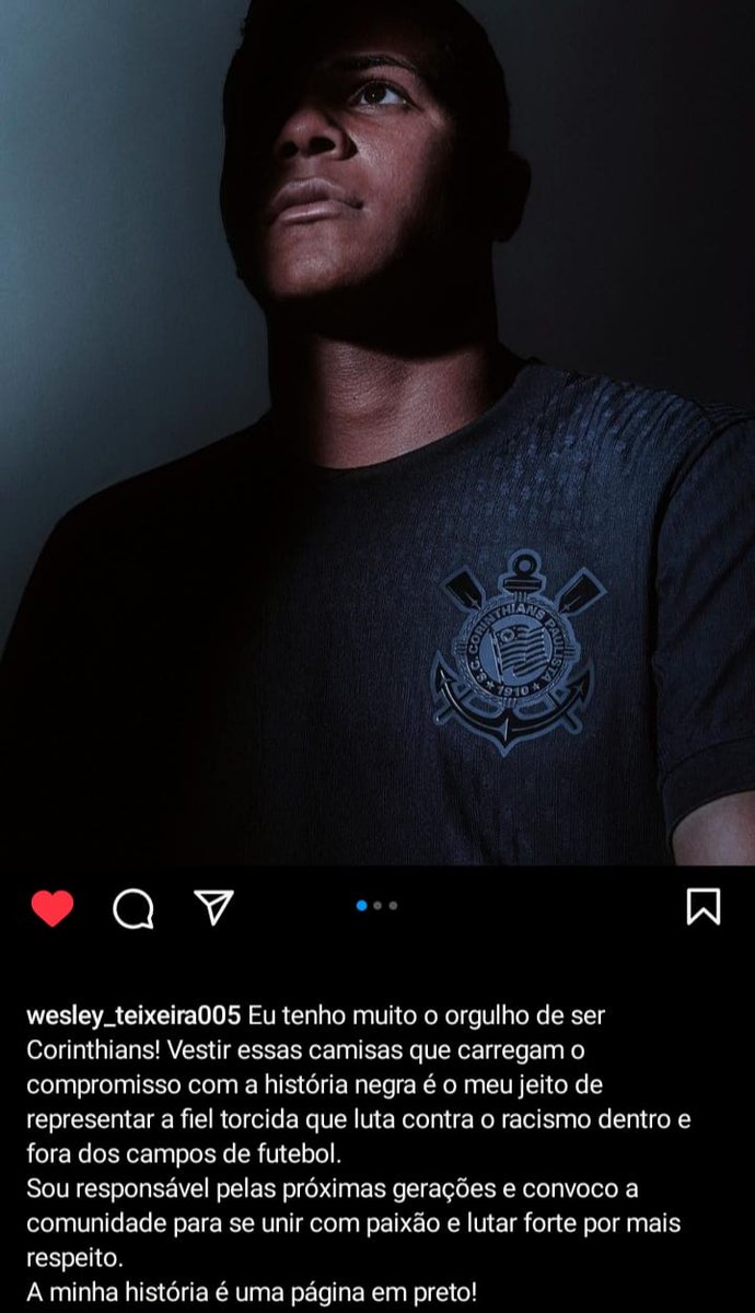 O texto que o Wesley postou. Corinthians pra cacete.