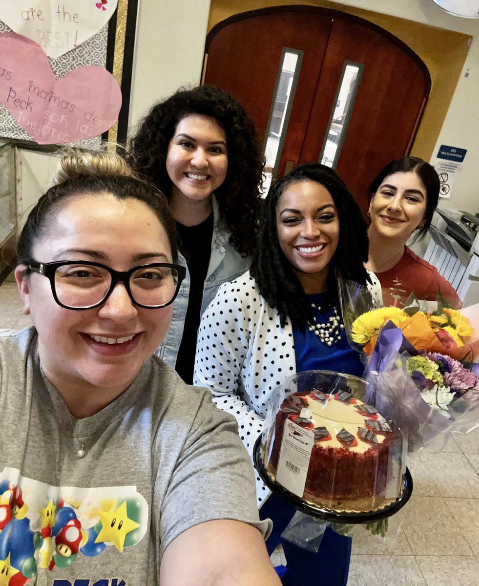 🌸🎂 Feeling incredibly grateful for my amazing staff who just surprised me with beautiful flowers and a red velvet cake for my birthday! 🎉🥳 Words can't express how blessed I am to work with such a thoughtful and caring team. 💕 #Grateful #BestTeamEver #BirthdaySurprise