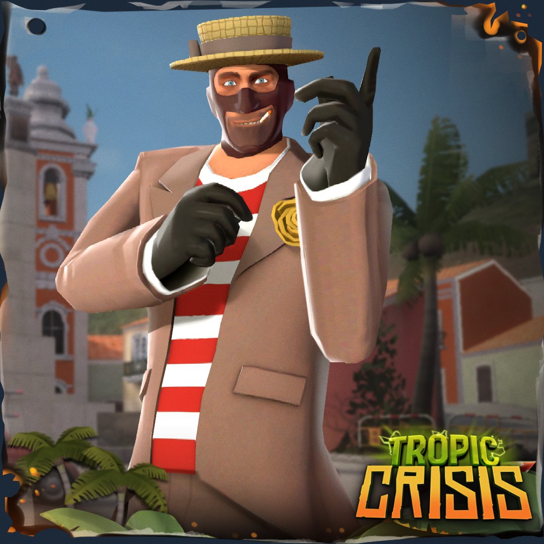 New Spy Collection, The Tropical Rogue! Vote now on Steam Workshop: steamcommunity.com/sharedfiles/fi… #TF2