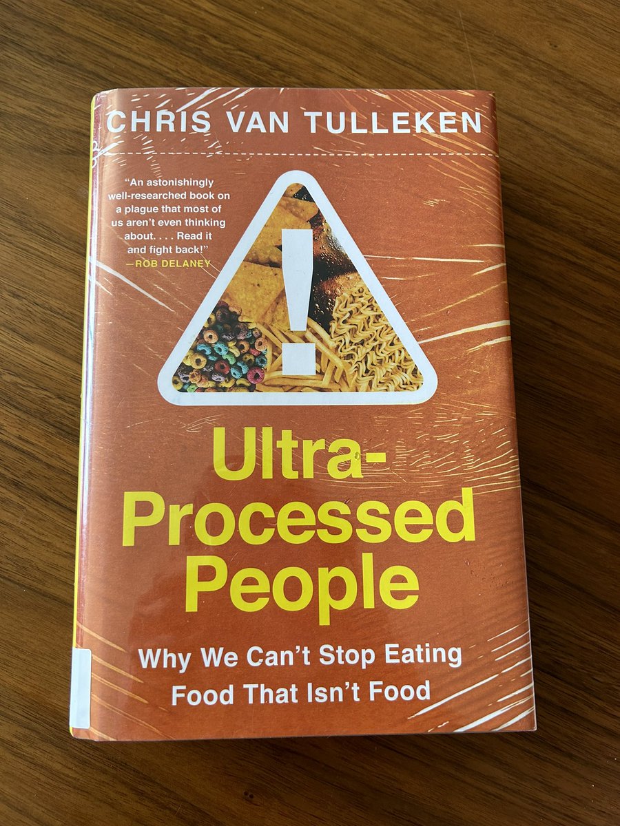 🙏to @DoctorChrisVT for the short-term sacrifice of your body to report this book. It was worth it. #ultraprocessedfood #whatnottoeat