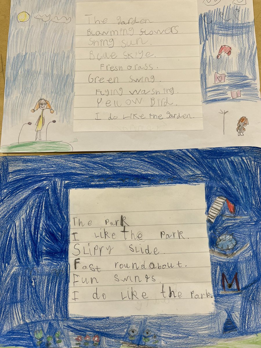 Loving our Yr1 poems! Children you’re great, such lovely ideas. 🤩🤩 Have a lovely, safe bank holiday weekend everyone 😃 #year1 #CLPE