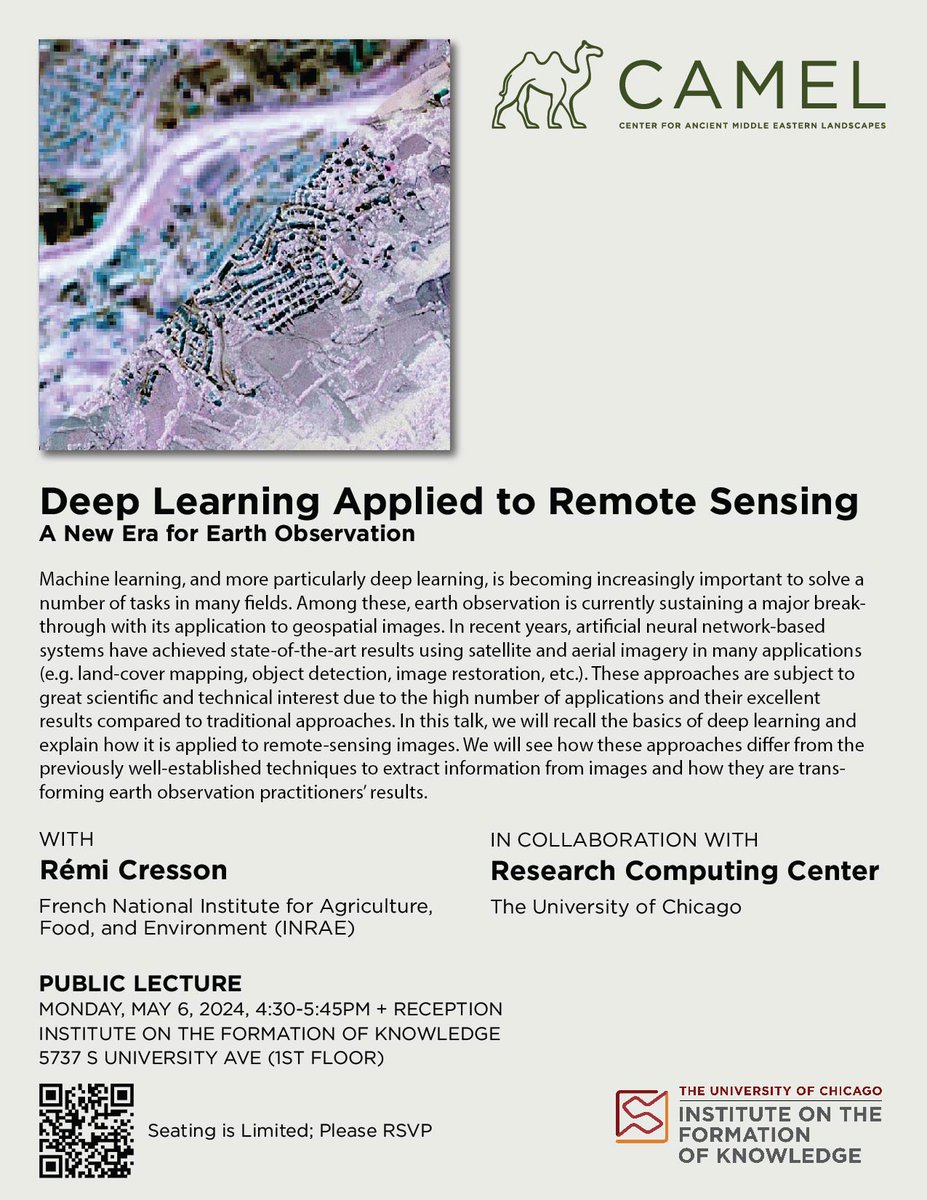 The RCC and ISAC invite you to attend a talk on the innovative application of Deep Learning in the field of Remote Sensing and Satellite imagery.
RSVP: eventbrite.com/e/deep-learnin…