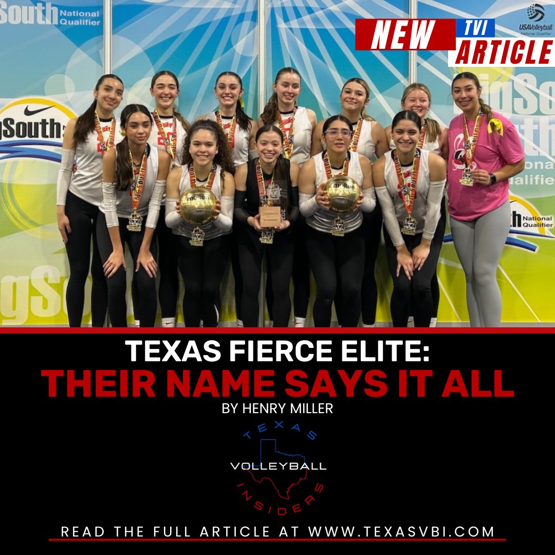 Another great article posted for TVI Subscribers! “Texas Fierce Elite: Their Name Says it All”. By Henry Miller. Not a Member? (texasvbi.com membership). All “NEW members will come with a complementary ATHLETE FOUNDRY lifetime Membership!!!!