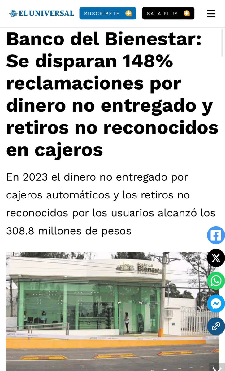 creo que el #Fracaso  del #BancoDelBienestar le va a pasar factura a la #NarcoCandidataClaudia52