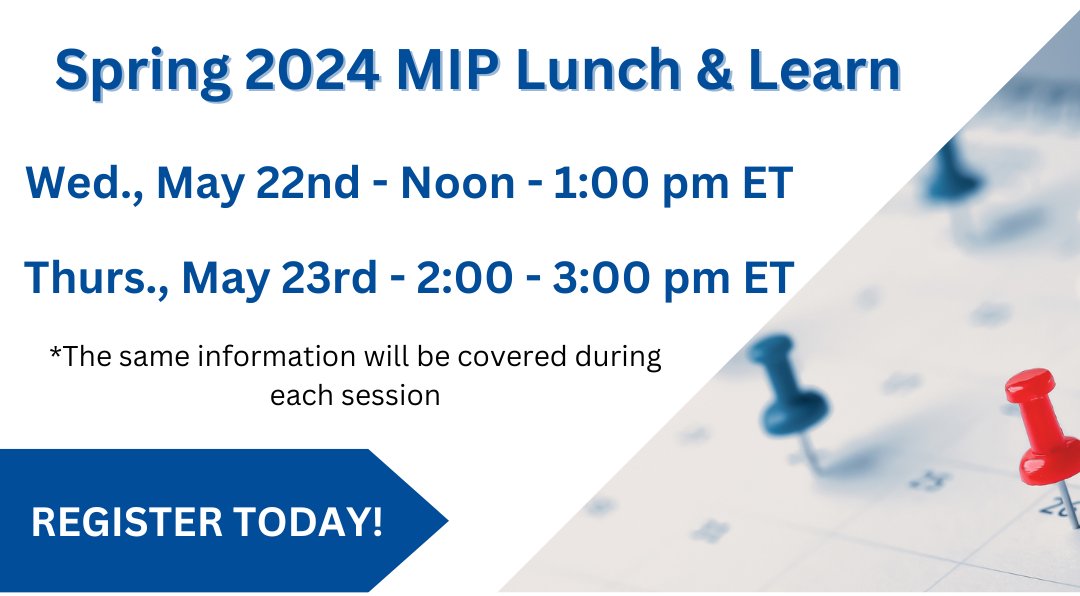 Join other MIP users during this free 1-hour MIP Lunch & Learn we will cover Spring Cleaning and Tips and Tricks. Reserver your seat today: hubs.ly/Q02vv_XH0 #miptraining #mip #training #lunchandlearn
