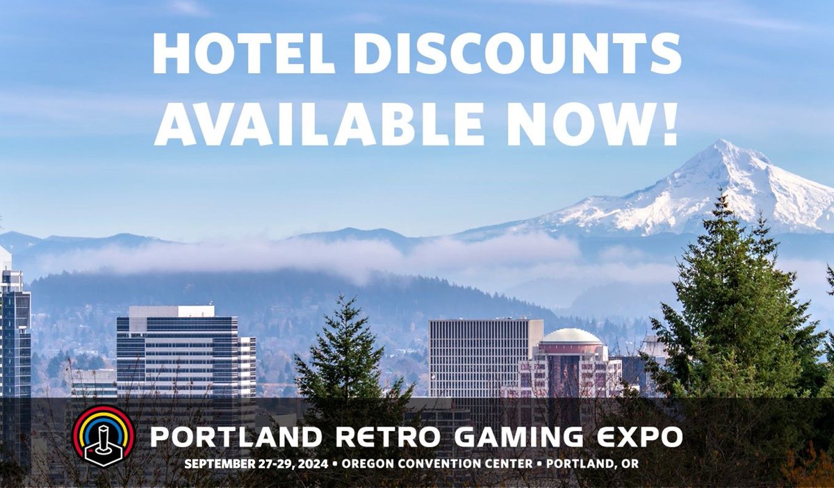 Hotel discounts for the 2024 Portland Retro Gaming Expo are now LIVE. We have a broad mix from super close by to a bit farther away and for a range of budgets, check 'em out!
tinyurl.com/4s7wcd4z
#prge #prge2024 #retrogaming