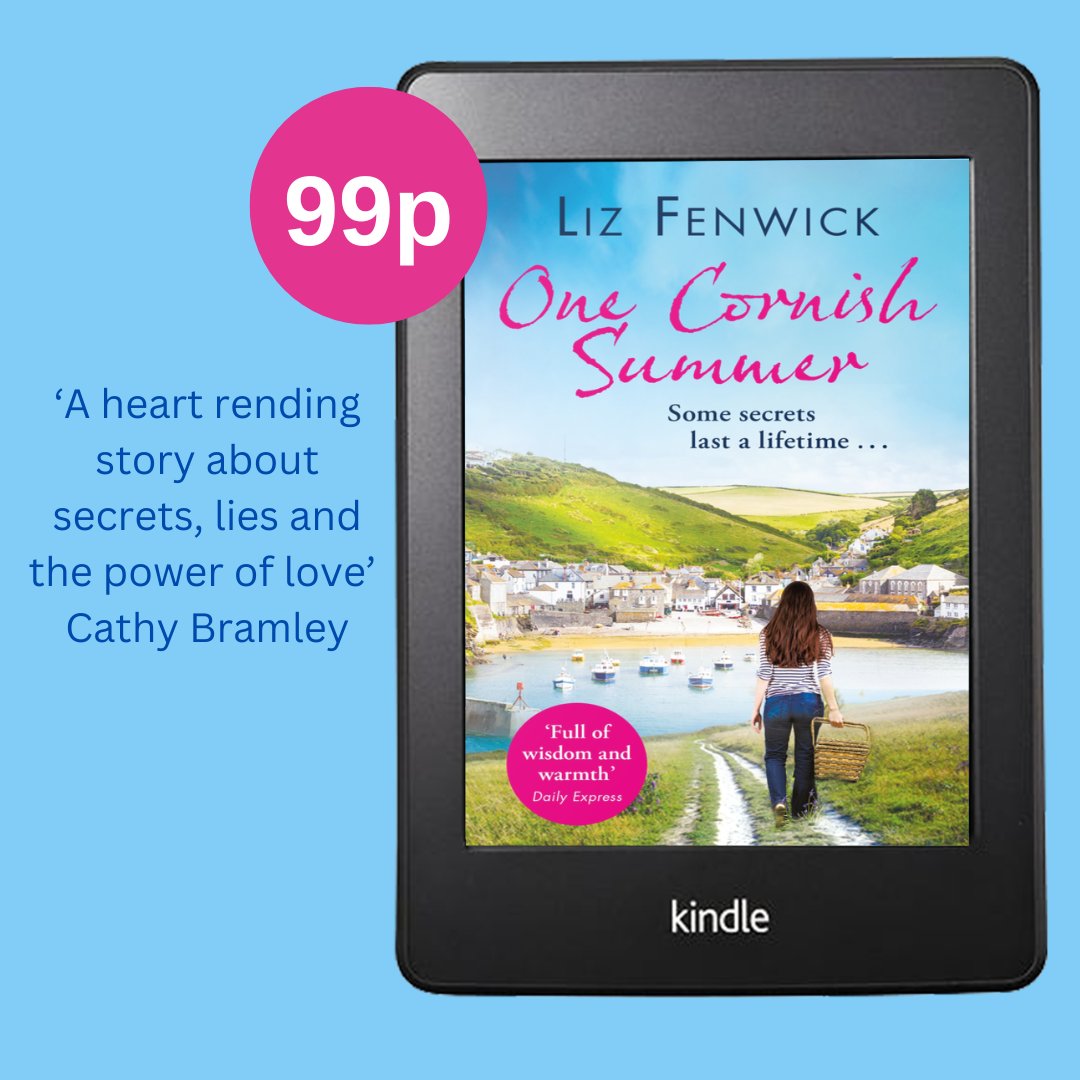 How about this for a perfect weekend treat? ONE CORNISH SUMMER by the fabulous @liz_fenwick is currently just 99p. 🌞 Cornwall, secrets and the power of love - what more could you want? Go go go! ebook: brnw.ch/21wJrOi