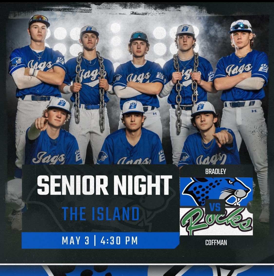 Senior Night is tonight - see you there!
@HBJagsBaseball @HBHSathletics @BradleyHS @HBHS_TheJungle