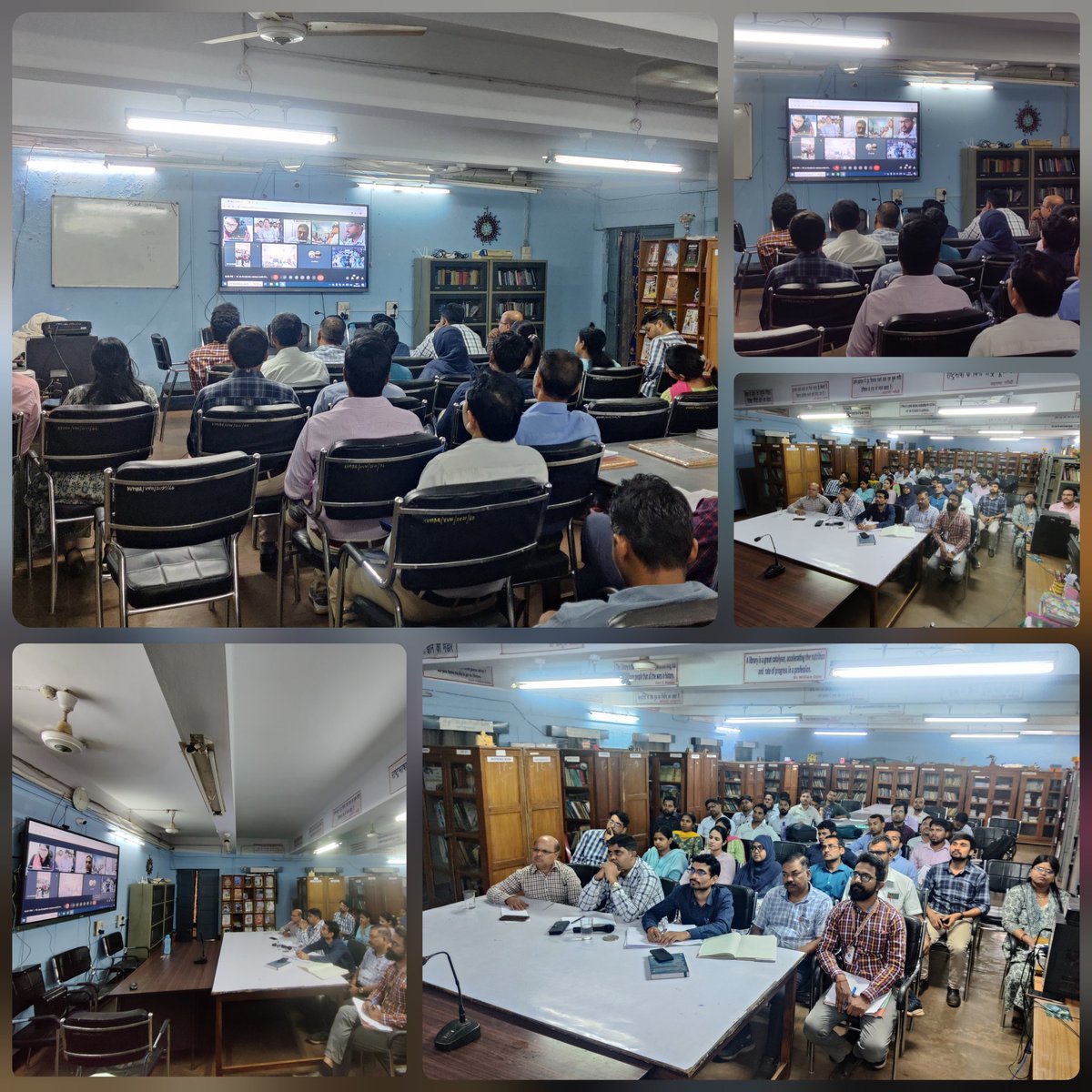 'Honourable Deputy Commissioner sir, Assistant Commissioner madam and sir (KVS RO Ranchi) ignite inspiration in a virtual gathering with all the schools of Ranchi region, championing KVS's mission to elevate academic excellence. #EmpoweringEducators #AcademicExcellence