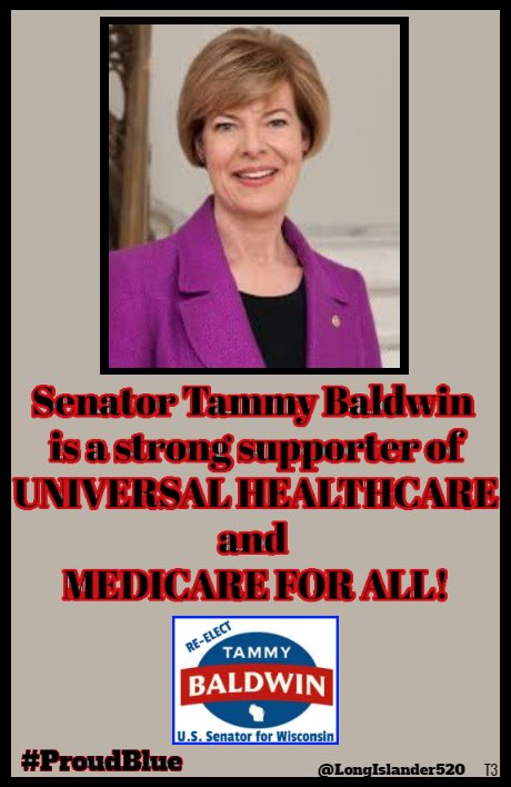 Recently, Tammy handed Big Pharma their first loss in Washington when she helped pass the Inflation Reduction Act. The bill will lower drug prices and out-of-pocket costs and cap the cost of insulin at $35 per month for seniors on Medicare. #ProudBlue #Allied4Dems @tammybaldwin