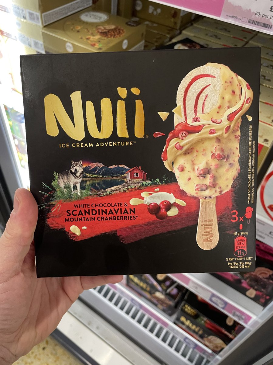 [Gifted] Nuii Caramelised Salted Almond & New Zealand Honey 👀🍯 and White Chocolate & Scandinavian Mountain Cranberries 👀🤍 are out now! They taste super good too. Grab some at a store near you ☀️ @nuiiicecreamuk #nuii #icecream #summer #wellthisisnew #gifted #ad