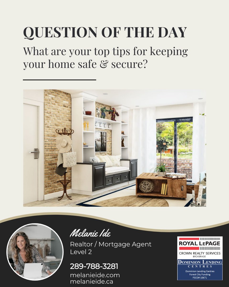 Keeping your home safe is crucial! What are your top tips for keeping your space safe and secure? 

Whether it's installing smart locks or setting up a robust security system, share your insights!

#homesafety #homesecurity #securehome #safehome #safetytips #realestate #home