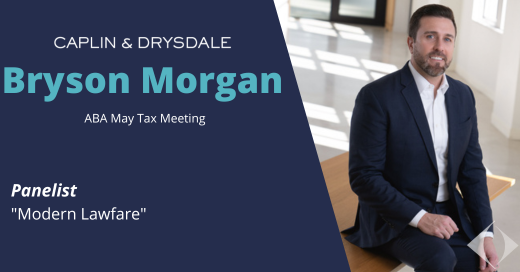 Catch Bryson Morgan speaking today on Nonprofit Lawfare at @ABATAXSECTION May Tax Meeting
#24TaxMay #taxlaw #nonprofit 
caplindrysdale.com/event-bryson-m…