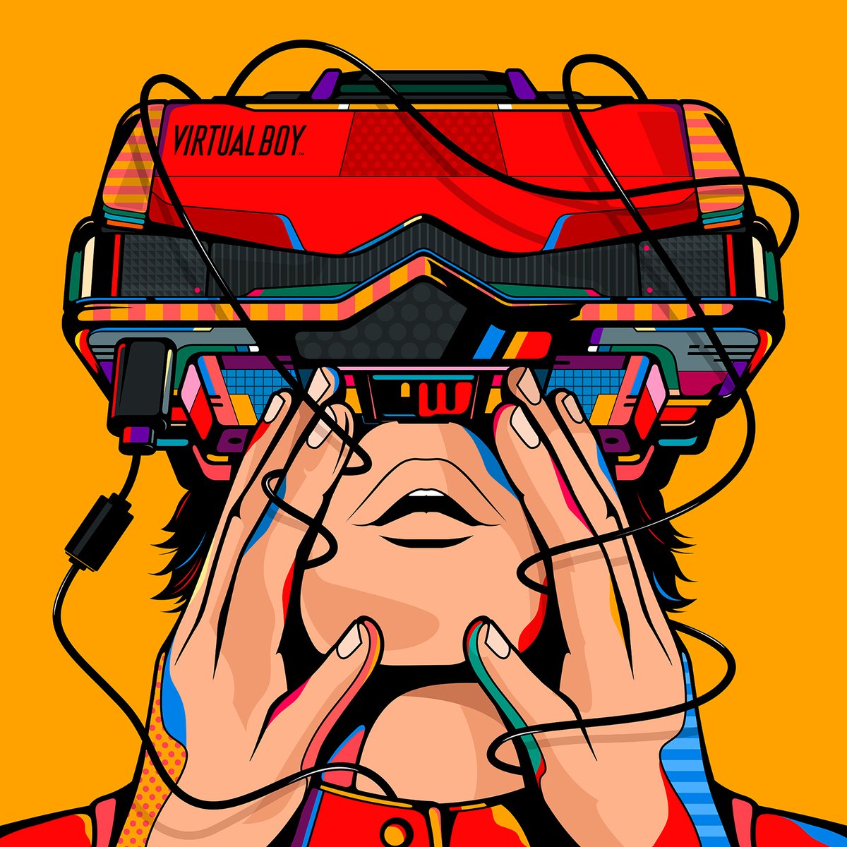 Nintendo Virtual Boy for RoundTwo⚡️⚡️new Pixel Book. Thanks @_Mdk7_ @itomi 🙏❤️