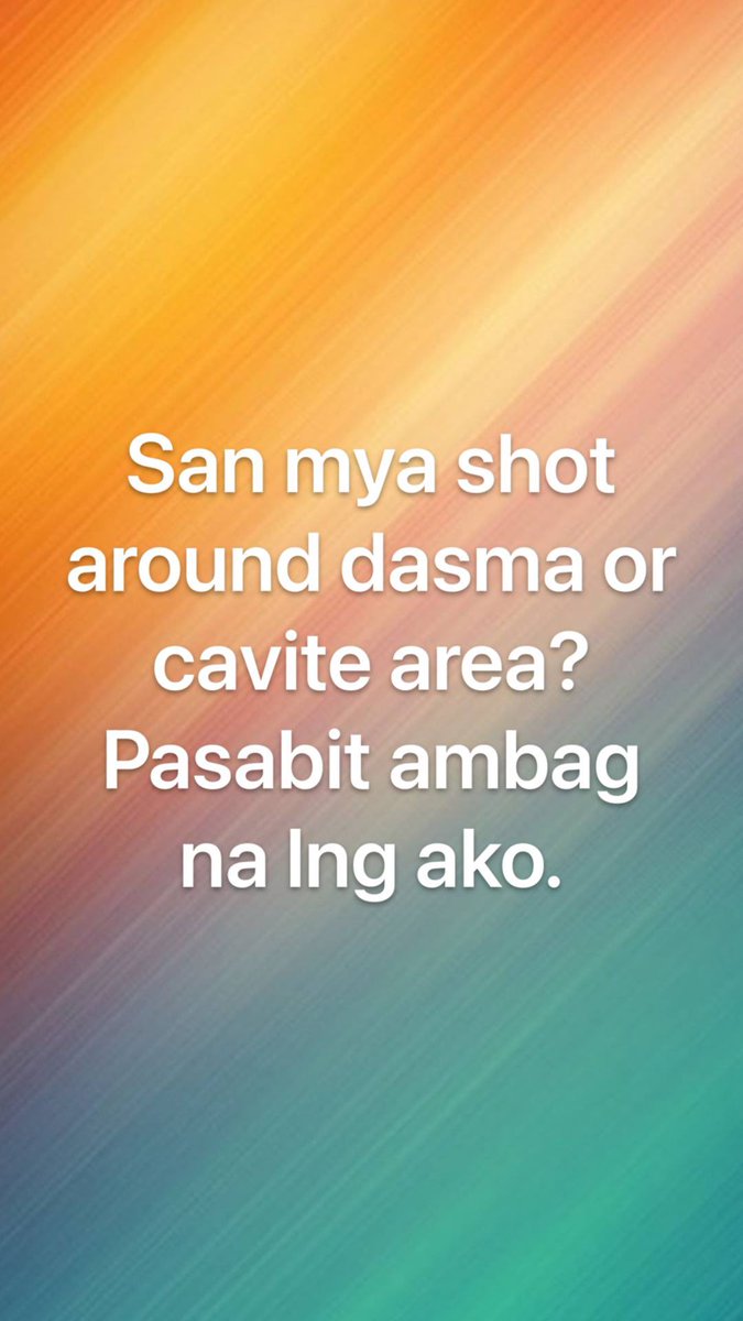 San may Shot?

Pasabit ambaga ako.

#altercavite #alterdasma #shot #restday