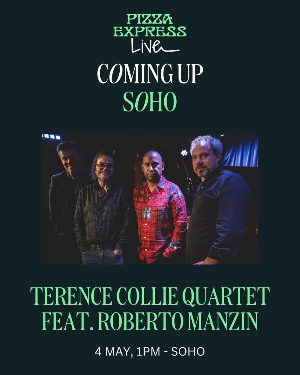 Just a handful of tickets left for tomorrow’s gig with this brilliant quartet! @pizzajazzclub @tecjazz #jazzquartet #soho