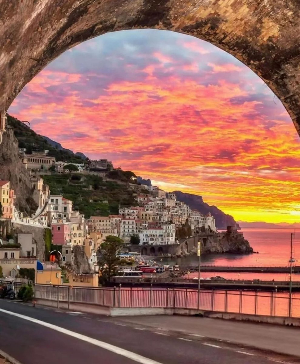 Sunset in Amalfi Coast, Italy