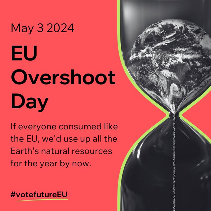 🌐 If everyone consumed like the EU, today we would have already used up all of the Earth's natural resources for the year. ✉️ We've joined over 300 organisations to ask EU leaders to prioritise addressing the triple planetary crisis. #VoteFutureEU ecostandard.org/publications/e…