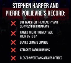 If you're tired of being price gouged at the pumps, at the grocery store and with your rent. You might want to think twice before you consider voting for Pierre Poilievre's CPC. Fyi those who are profiting from that deliberate price gouging fully support Pierre's leadership.