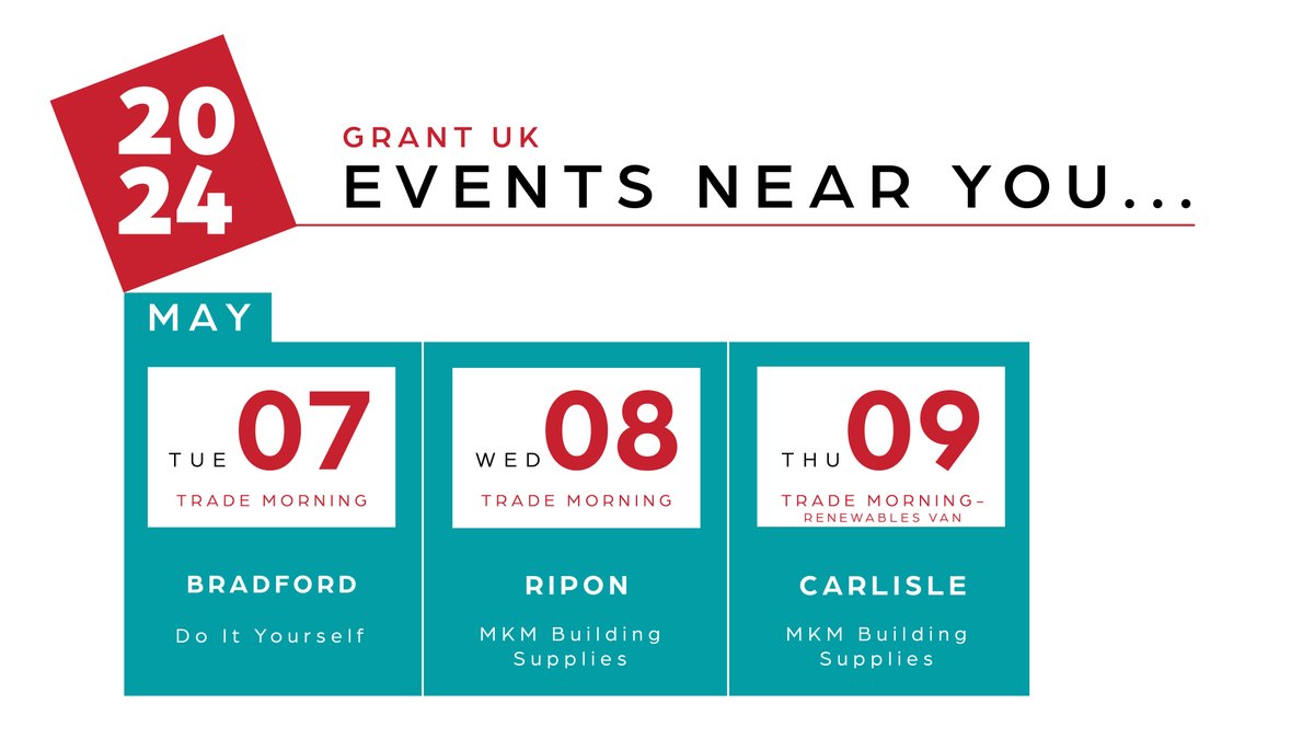 Events near you... For the full list of Grant UK events please visit our events page...bit.ly/GUKEvents
