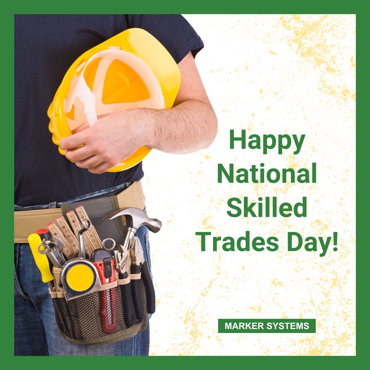 Today at @marker_systems we acknowledge the masters of craftsmanship, the backbone of innovation! Happy National Skilled Trades Day to all those who build, repair, and shape our world with their expertise. 🛠️
 
#SkilledTradesDay #Manufacturing #TradeProfessionals