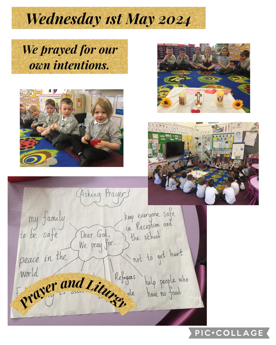 In Prayer and Liturgy we prayed for our own intentions. 🙏🏻❤️