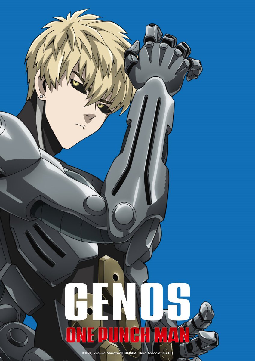 GENOS protagoniza el nuevo póster promocional de la tercera temporada de ONE PUNCH MAN. ✨ Más detalles próximamente. #JCstaff