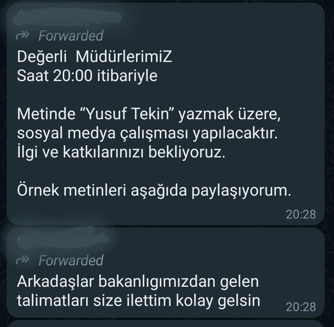 Milli Eğitim Bakanı Yusuf Tekin, batırdığı eğitim sisteminin üzerini örtmek için il ve ilçe müdürlerine kendisini övmesi için talimatlar göndermiş. Beceriksizliğini kapatmak için devlet memurlarına trollük yaptırmak isteyen bir Milli Eğitim Bakanı ve yönetimi ile karşı…