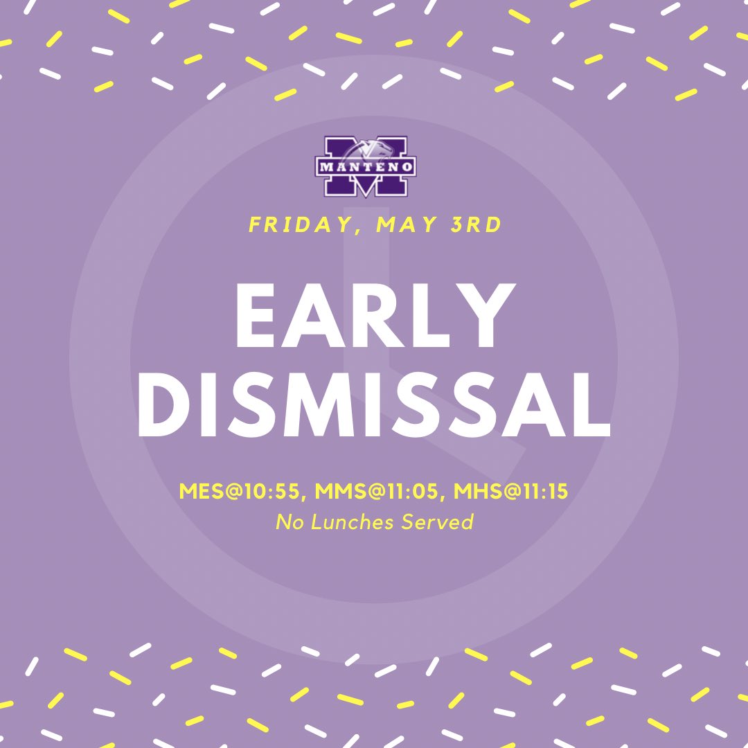 Early dismissal today!