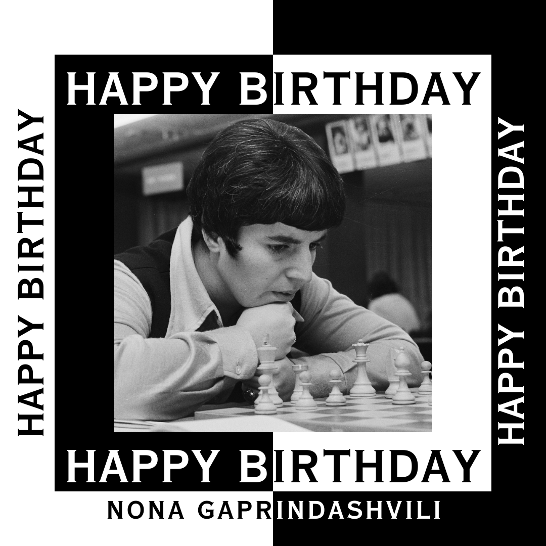 Today, we celebrate the remarkable achievements of Nona Gaprindashvili, a pioneering force in chess. Her legacy as the first woman to be awarded the Grandmaster title resonates deeply, inspiring generations of players worldwide. Happy Birthday, Nona!

#ChessWomen #WomenInChess
