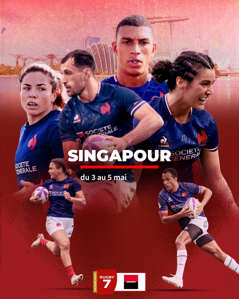 L’objectif est clair ! 🎯

Les filles sont 3e au classement mondial. Les garçons sont 4e.

À Singapour, les équipes de #France7 ont bien l’intention de monter sur le podium.

Allez les Bleus ! 🇫🇷

#France7