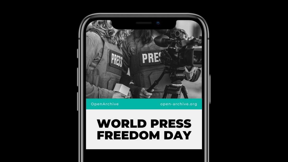 It's #WorldPressFreedomDay! 📣🗞️✨ a 🧵 We work to protect the brave journalists and eyewitnesses reporting on #HumanRights violations and fighting for #PressFreedom. 📸 Documenting? Protect yourself and your media w/ our free & #OpenSource app, Save: open-archive.org/save