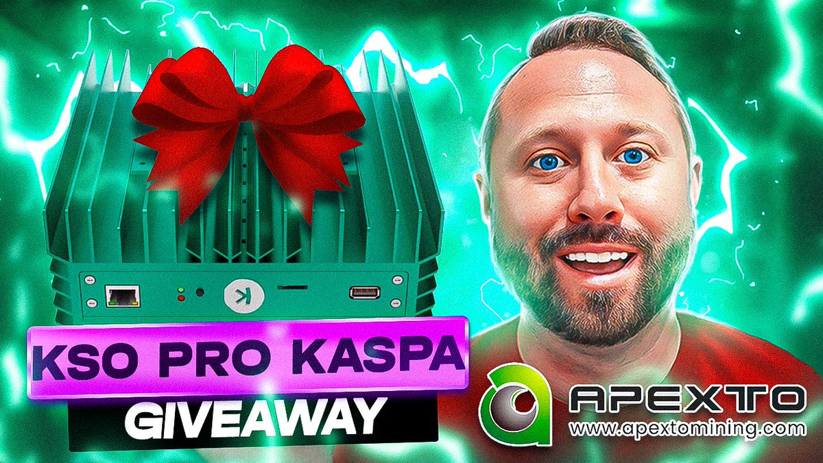 📢Where are my Kaspa Miners at? Eager to be one?!

Win This <a href="/IceRiverMiner/">ICERIVER</a> KS0 Pro Commemorative Green Kaspa Miner, thanks to <a href="/ApextoMiner/">Apexto Mining</a> 

🏆1 x Winner
🗓Giveaway Starts May 4th 2024
💰Giveaway Ends June 1st 2024
📺Full Details and Free Entry: youtu.be/IEOiRYdYj3c