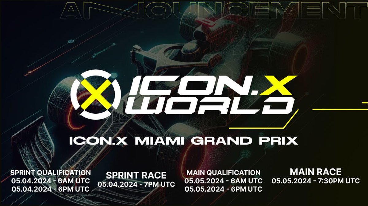 This week, it's all about MIAMI tournaments! 🌴 Ready to hit the road? You can start practicing in real conditions right now. 🚗💨 Not a racer but love the thrill of the race? Tune in this Sunday at 7 PM UTC for an exceptional live event. Expect a shower of giveaways! 🎁