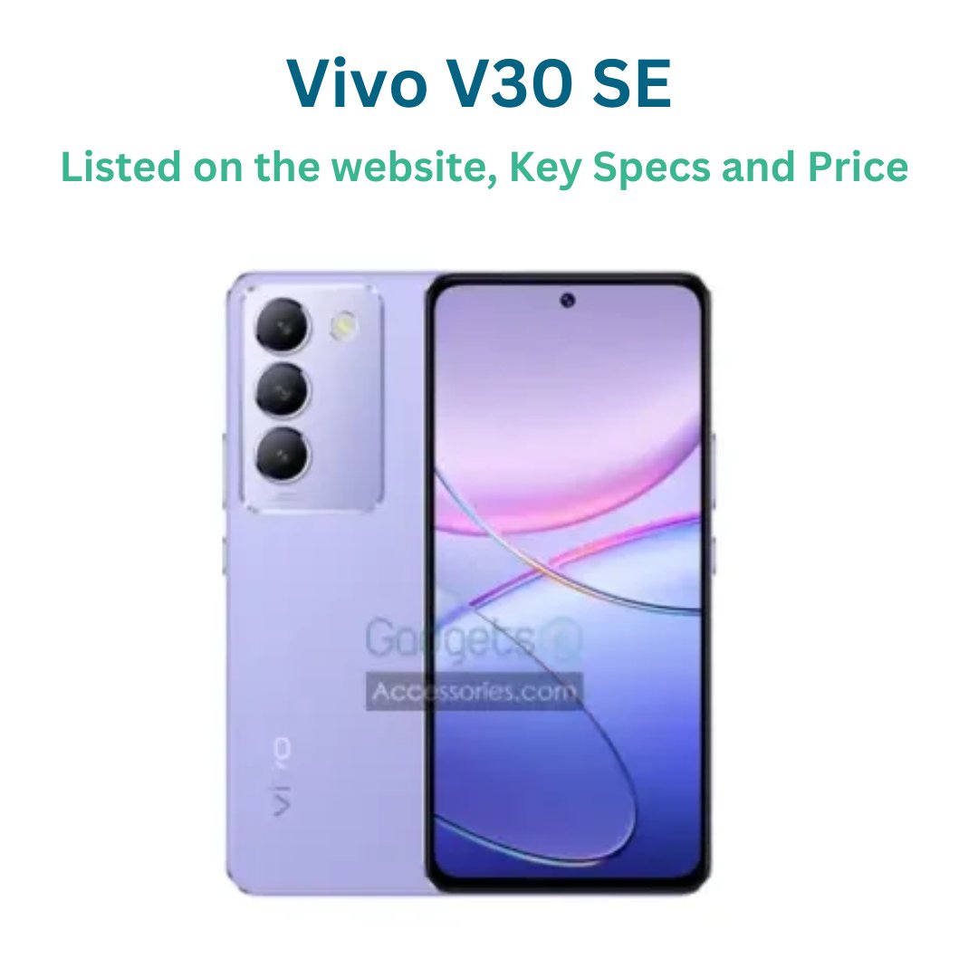 Ready to unleash your creativity with the powerful Vivo V30 SE?

Check Price and Specs👇
gadgetsandaccessories.com/gadget/vivo-v3…

#vivo #vivopakistan #vivomobiles #v30se #smartphone #gadgetsandaccessories #gadgets #accessories #technology #engineering #Pakistan