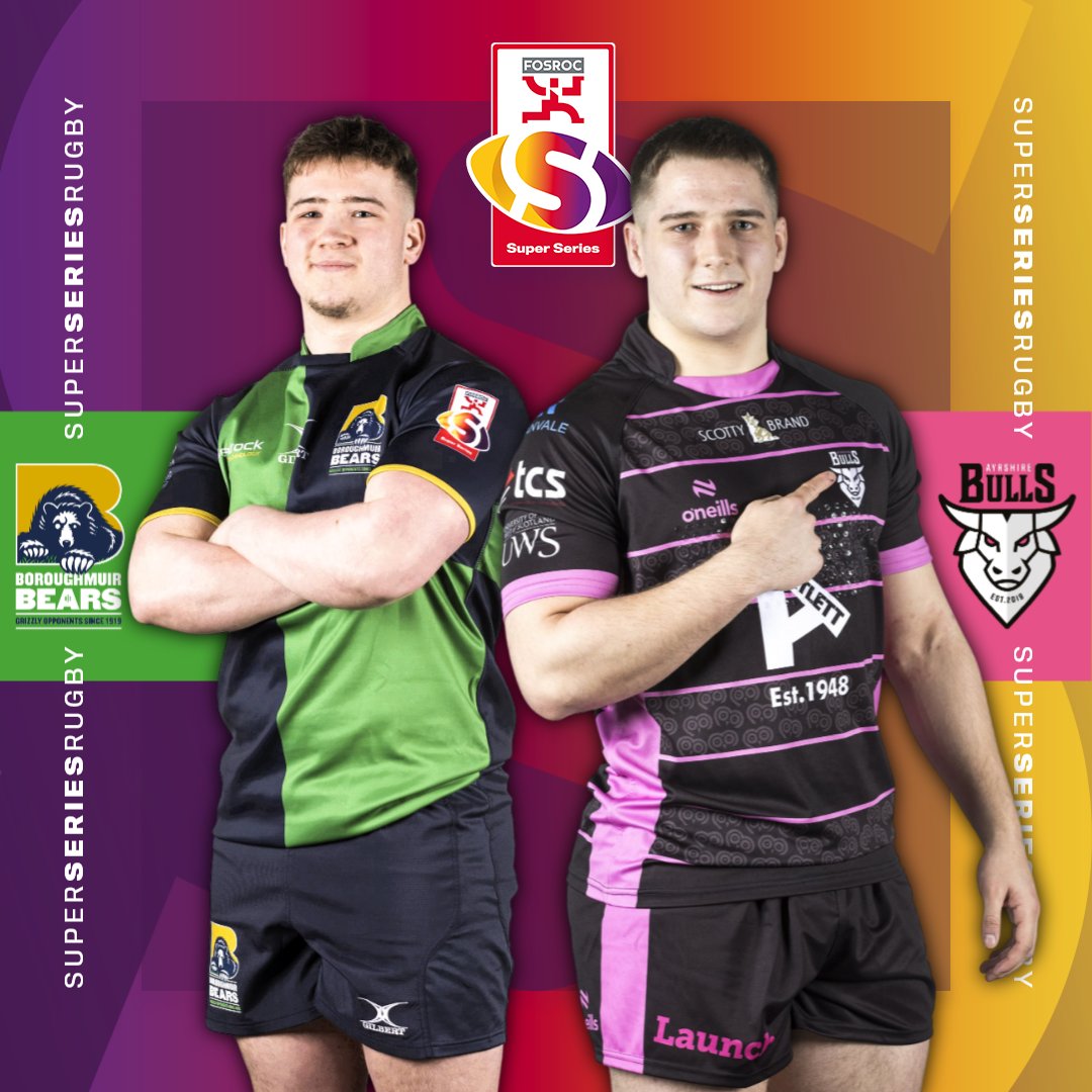 Tonight's rugby viewing sorted ✅ @MuirBears host @AyrshireBulls in Round 3 of @SuperSeriesRug. Catch all the action on @bbcalba from 7:30pm 📺