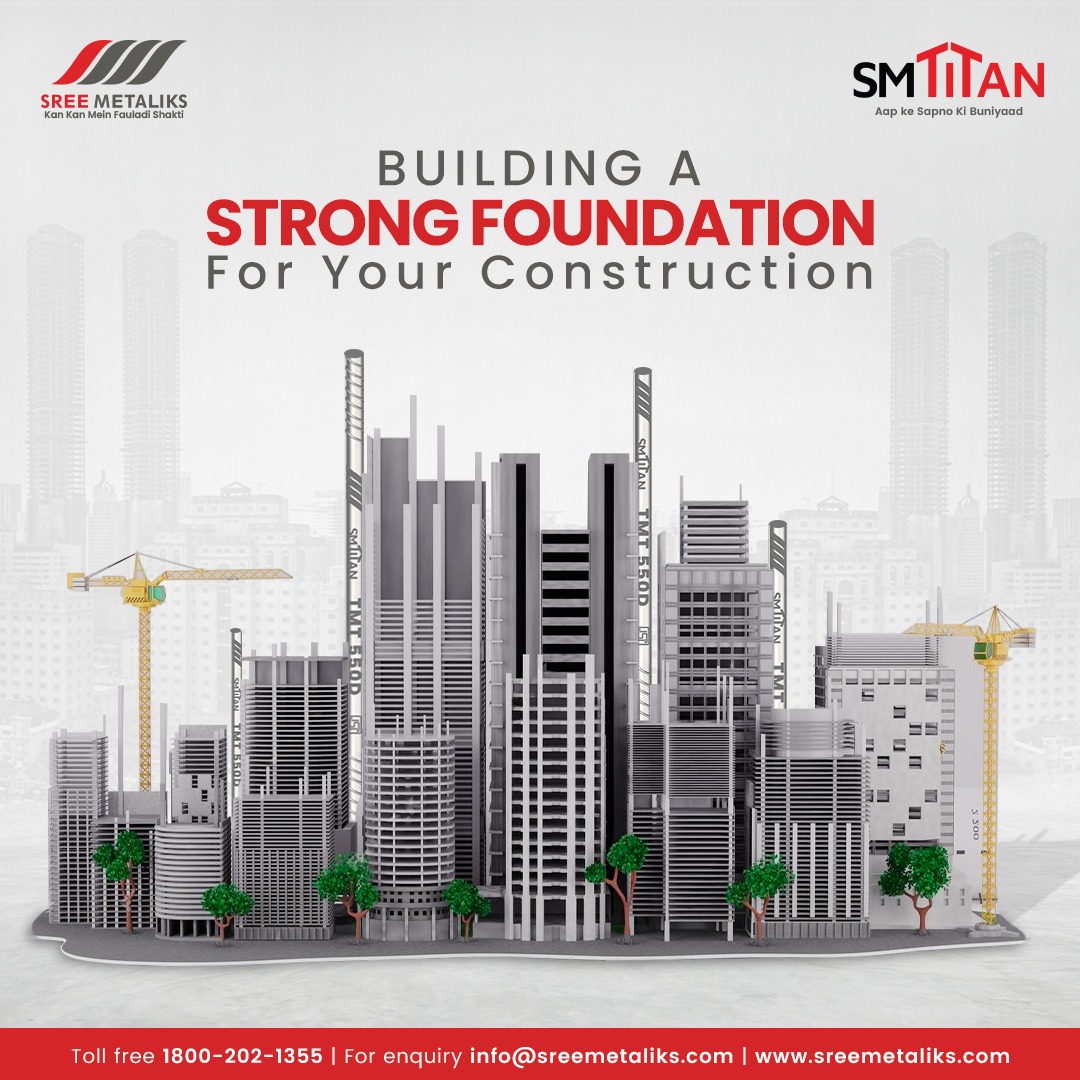 It takes more than just aesthetics and design to build a building that will last. It is absolutely imperative to begin with a strong foundation that will withstand the test of time and stay intact.

#strongfoundation #construction #tmtbar #sreemetaliks #smtitan