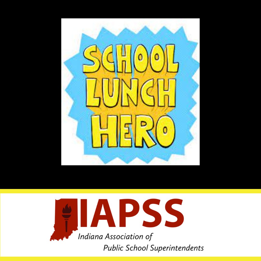 Here’s to our Lunch Heros! Child Nutrition Teams work tirelessly to provide Hoosier students with nutritious meals to keep their bodies and brains working. Today, we salute them for the role they play in educating our PreK-12 students! #LeadIAPSS