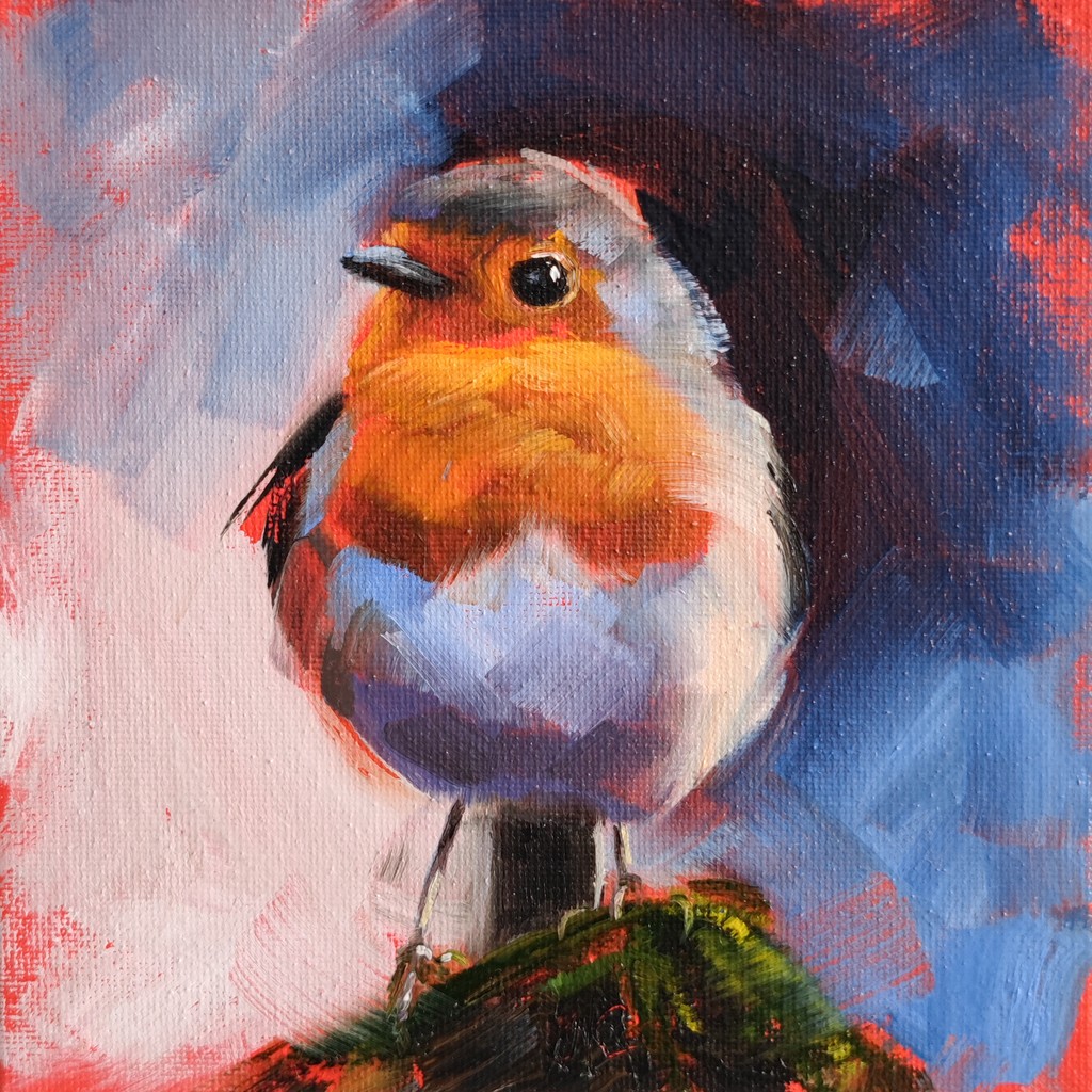 Meet this charming little #robin with a big personality! Overflowing with pride and confidence, it serves as a reminder to stand tall and celebrate our strengths and beauty.⁠ ⁠ Title: 'Burst of Pride' Available as a print khortviewprints.etsy.com/listing/172479…