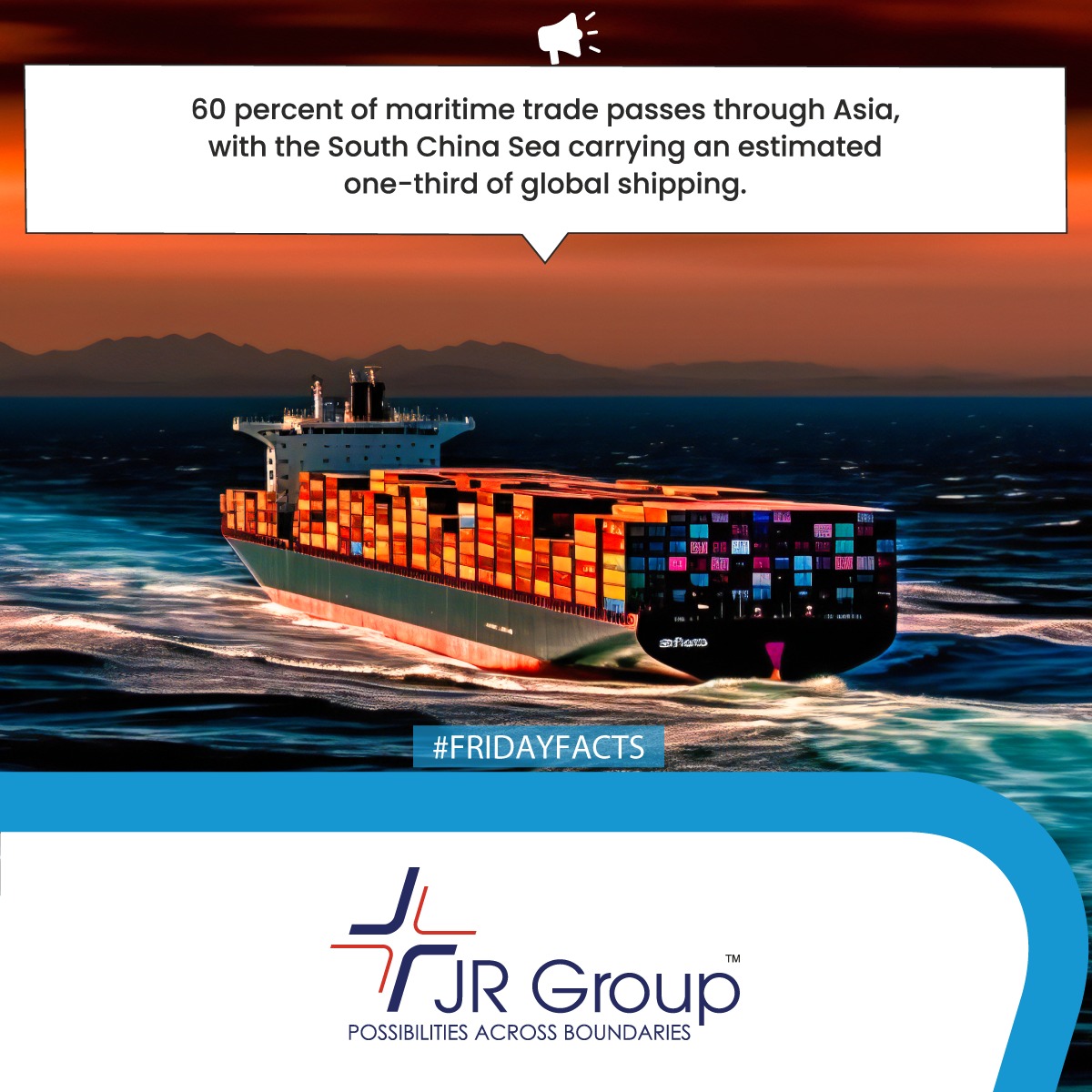 Dominance of Asia..!

#Possibilitiesacrossboundaries #JRgroup #Possible #India #Logistics #Shipping #Petroleum #Corporate #Possibility #possibilities #Gobeyond #Focus #focusonpossible #Fact #FridayFacts