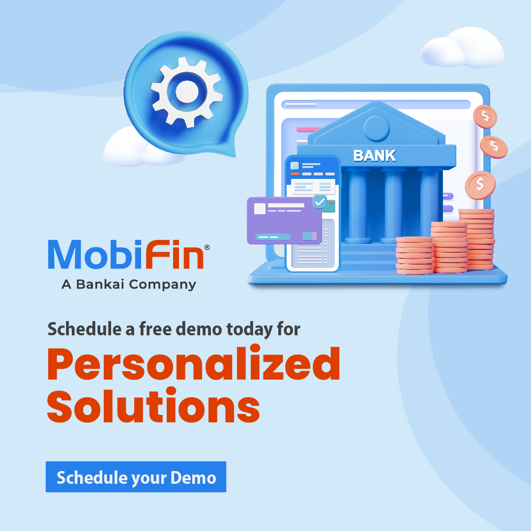 Take Control of Your Banking Experience with our digital financial platform - MobiFin!

Schedule a free demo today and discover how MobiFin can tailor a solution to your business needs: bit.ly/3GeQQua

#MobiFin #digitalization #fintech #banktech #bankingrevolution