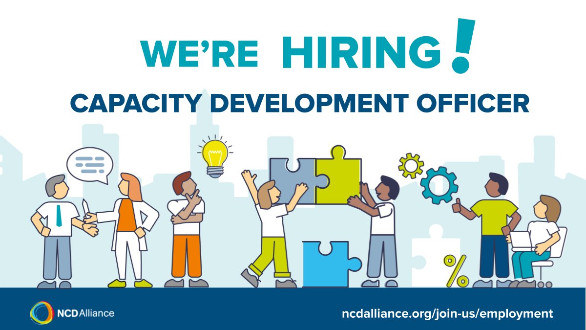 📢Deadline extended! 💡Would you like to promote the meaningful involvement of people living with NCDs in policy-making & #healthequity? 📅Check out our open Capacity Development Officer's position and apply by 17 May 👉 ncdalliance.org/join-us/employ… #Jobopportunities #jobs