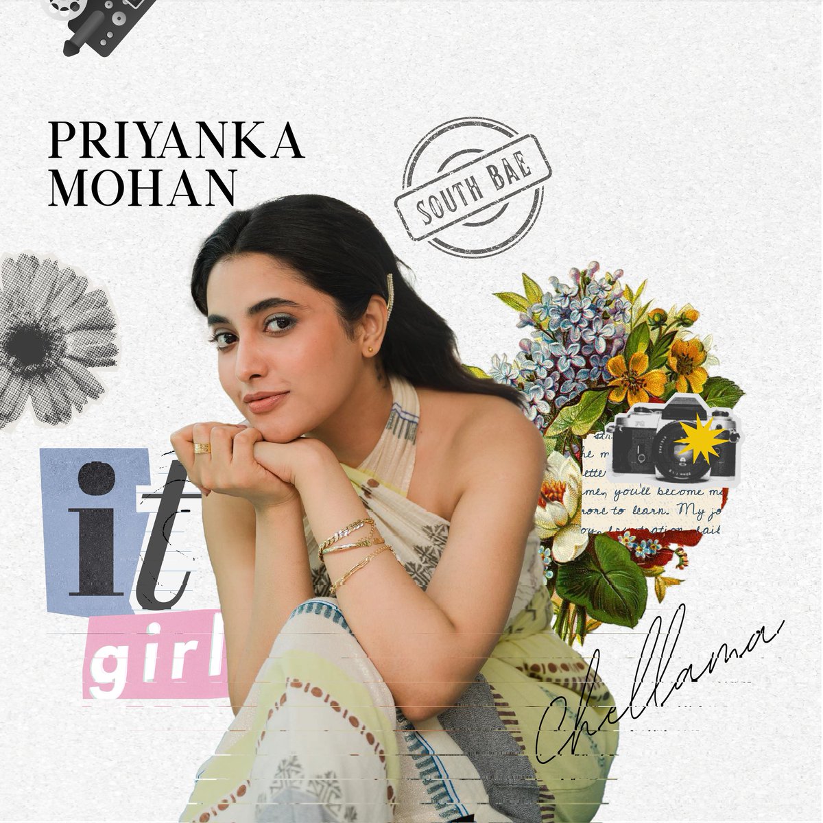 The reigning 'it girl', South Bae Priyanka Mohan, whose energy and grace illuminate every frame. @priyankaamohan #Southbay #SouthbayTalent #Priyankamohan #itgirl #IndianCinema #Indianactor