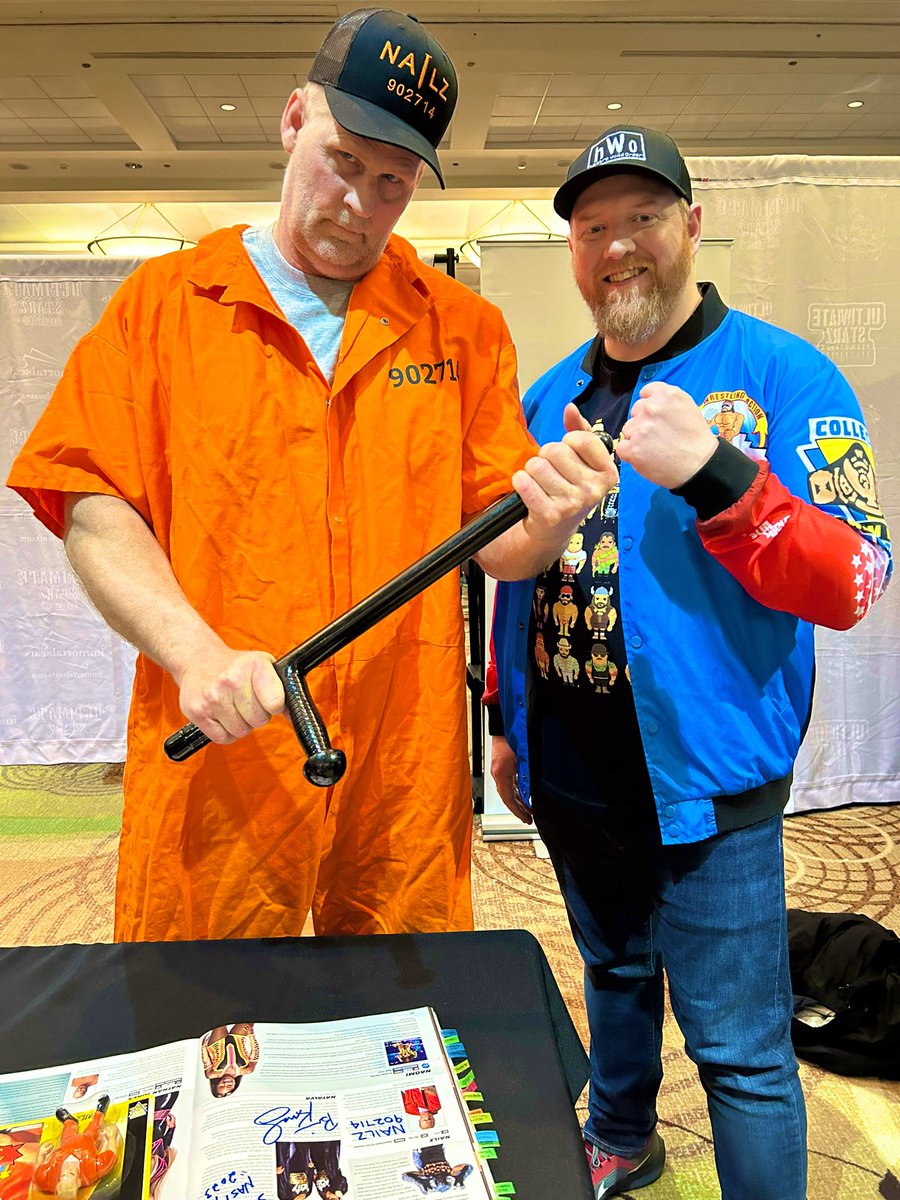 🟠🟡 #hWoFigureFriday 🟡🟠 Awesome to have the opportunity to meet Nailz and have my S7 WWF Hasbro signed recently in Philadelphia. #Nailz #hWo #WWFHasbro