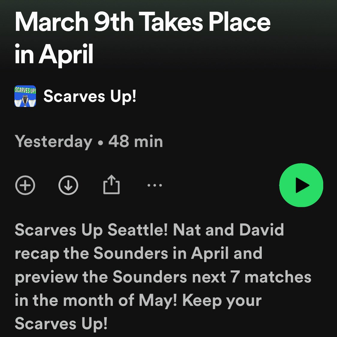 TheScarvesUpPod's tweet photo. EPISODE 181 IS NOW LIVE!!!!! #futbolislife #scarvesup #sounders #seattlesounders https://t.co/2OC2cNZeId