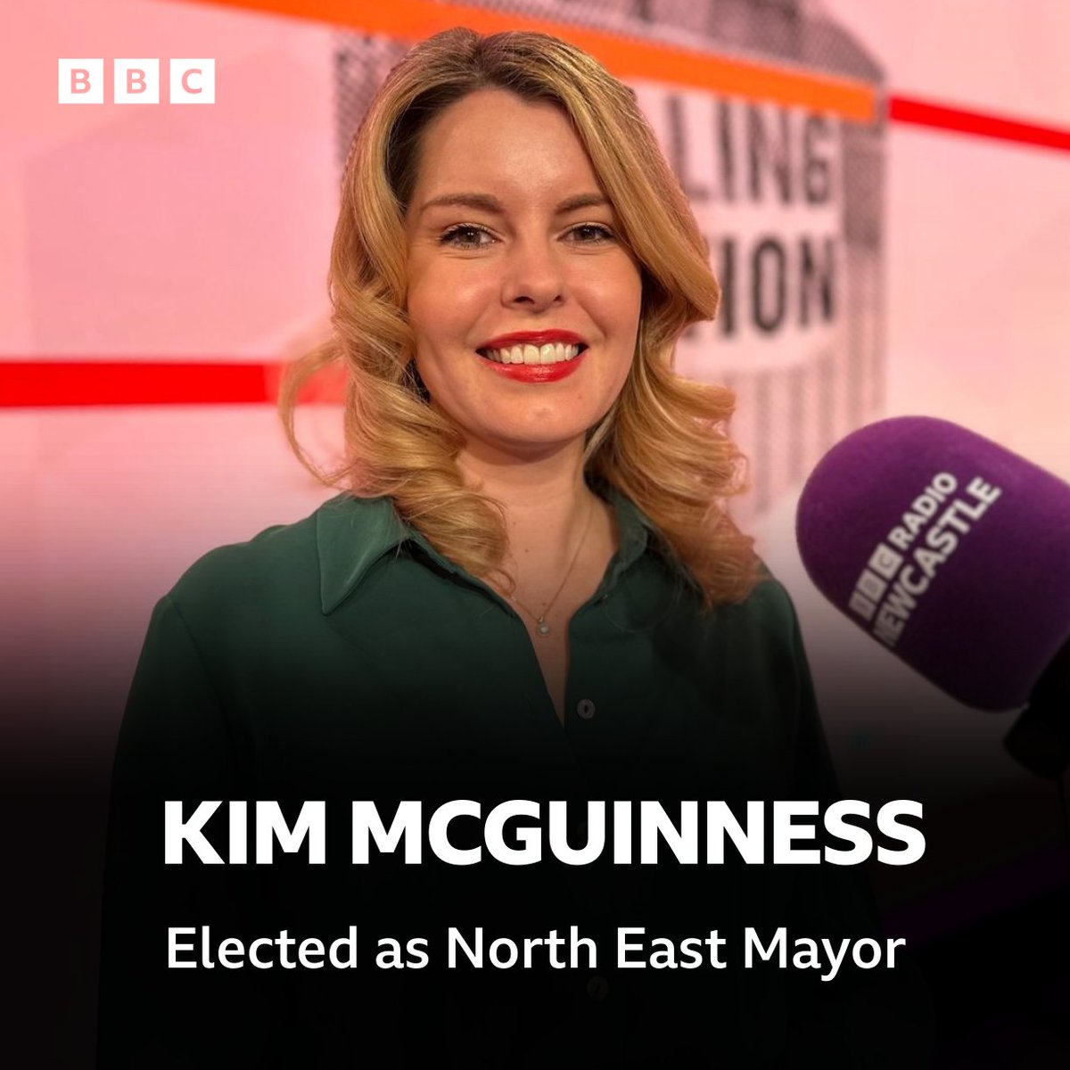 BREAKING 🚨 Labour's Kim McGuinness has been elected as North East Mayor: bbc.in/49ZAAtf #LocalElections | #BBCPolitics