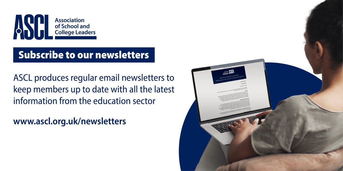 Today's newsletter for #ASCLmembers includes the actions we're taking on your behalf around funding and the pension grant, Ofsted's response to the DfE's consultation on the #AdvancedBritishStandard and tips from #Ofqual as exams season approaches.